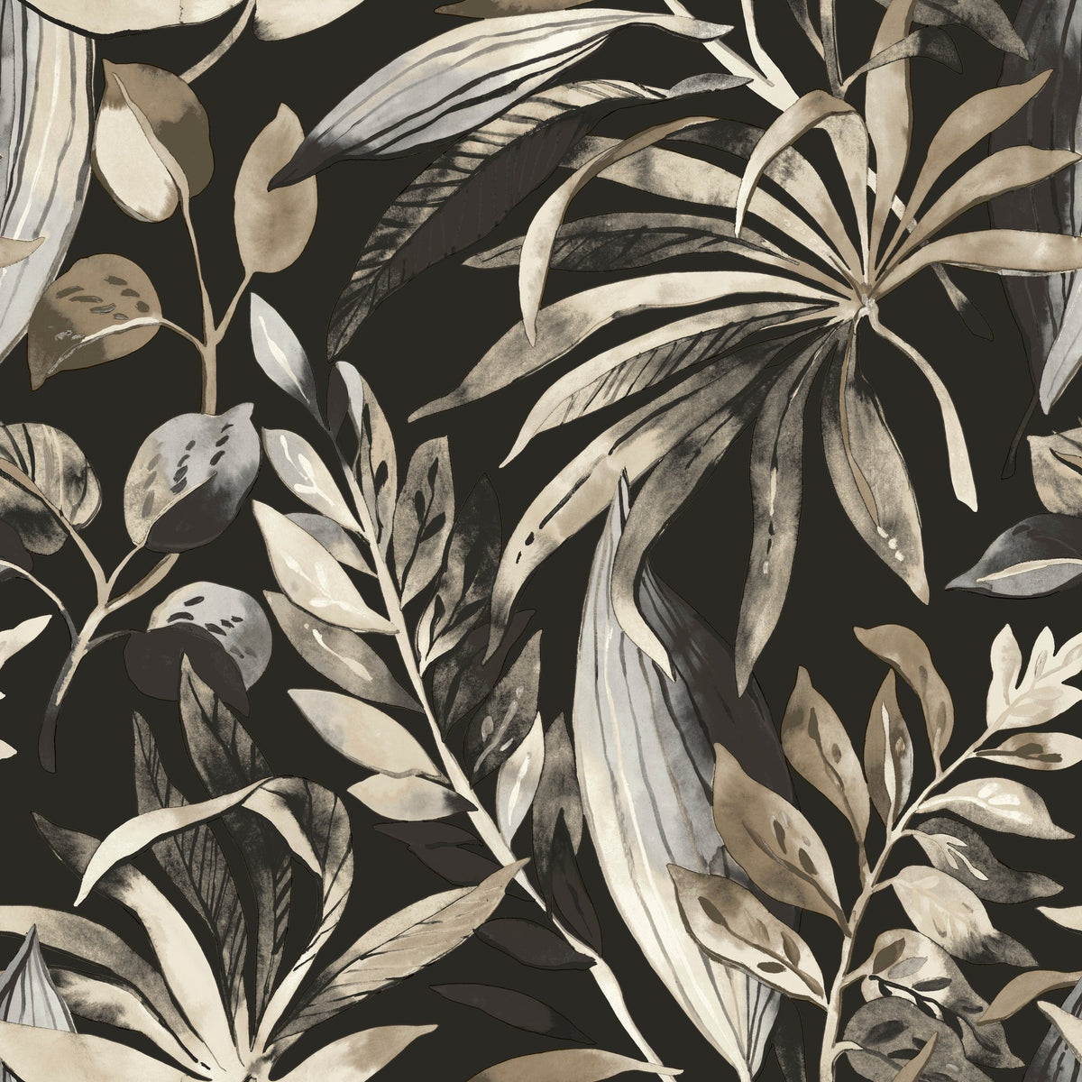 Galerie Karuna Branched Leaves Motive Wallpaper