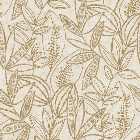Galerie Karuna Branched Leaves All-over Wallpaper
