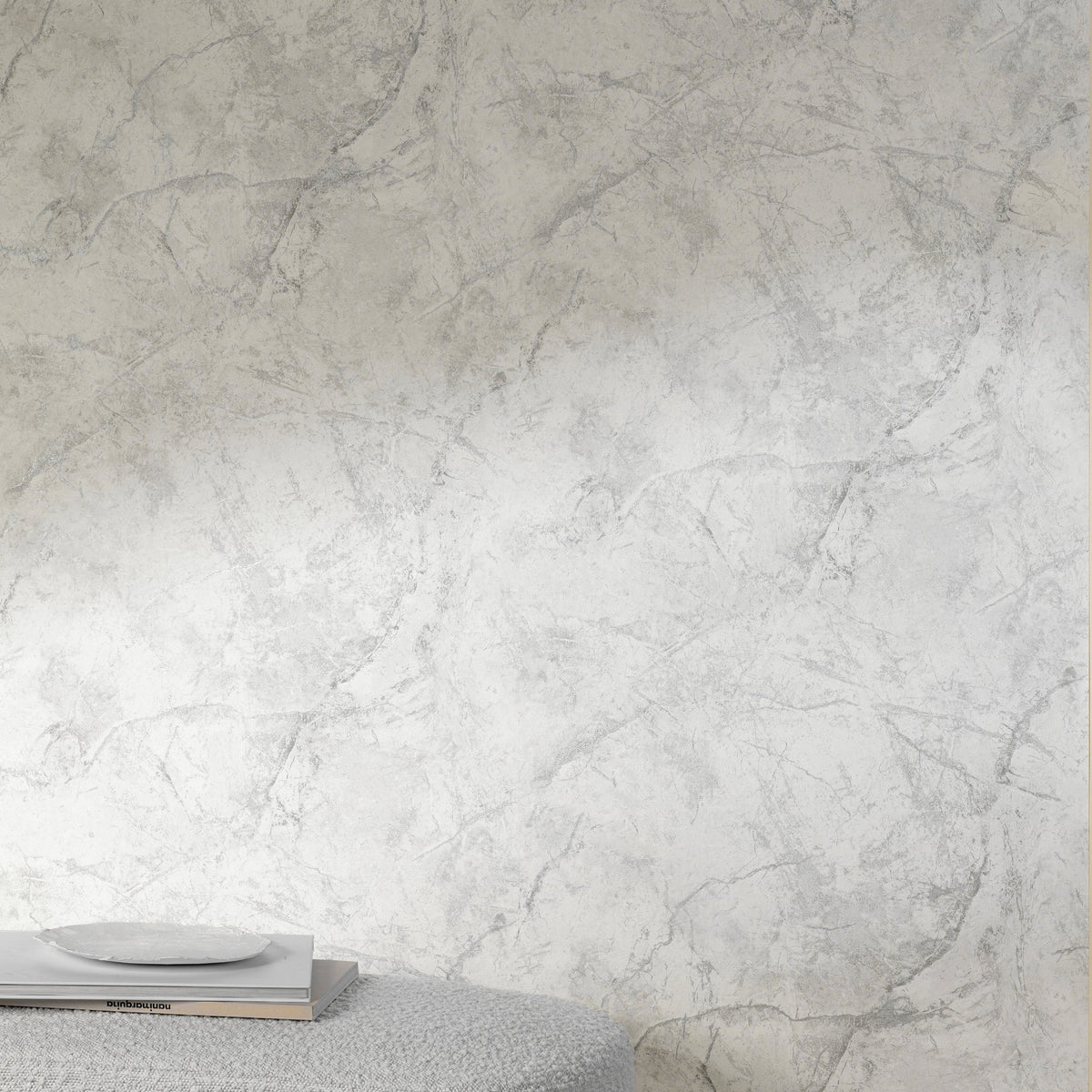 Galerie Textured Vibes Marble Plain Wallpaper