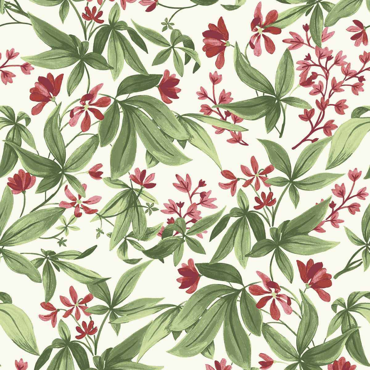 Galerie Inia Classical Floral All-over Wallpaper