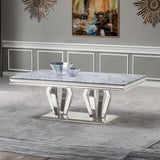 Vanessa Marble Dining Table Set with Chairs