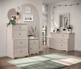 Stavros Rustic Youth Bedroom Storage - Plank-Style Chest, Dresser, Mirror & Nightstand in Solid Pine – Gray & Brown, view 15