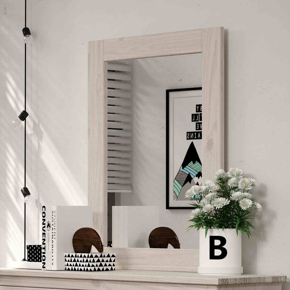 Stavros Rustic Youth Bedroom Storage - Mirror