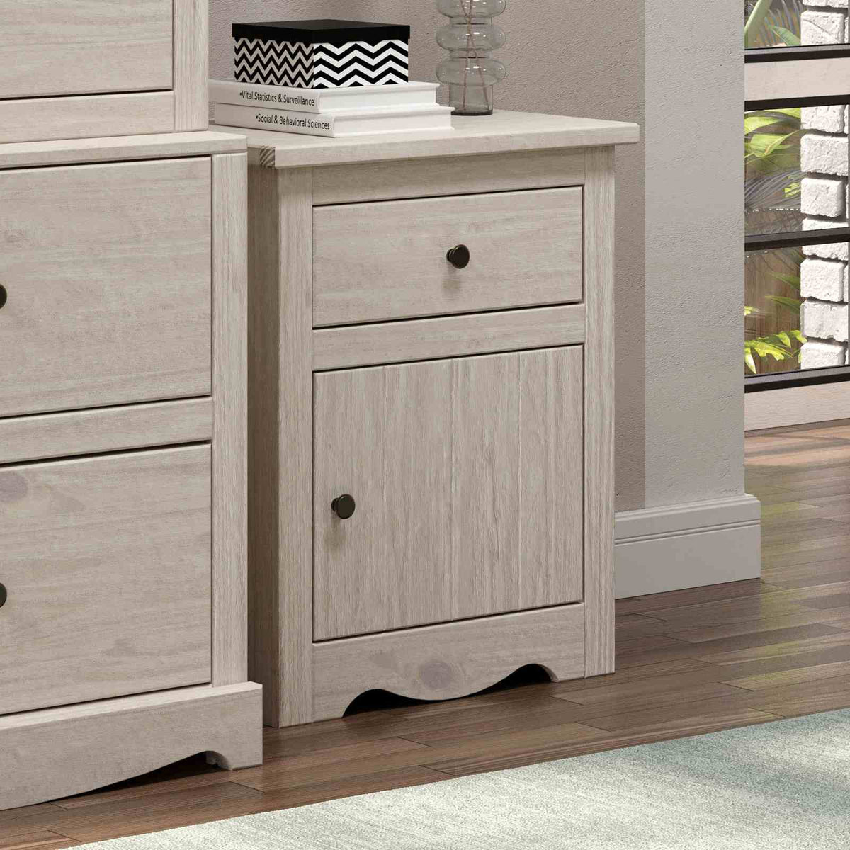 Stavros Rustic Youth Bedroom Storage - Nightstand