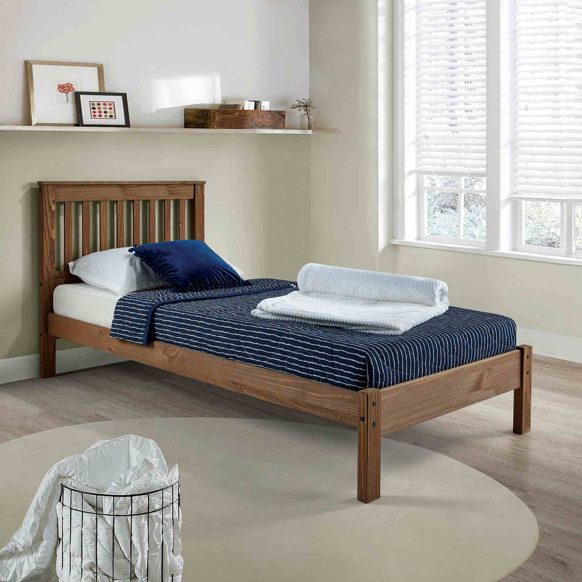 Creswell Rustic Plank-Style Bed & Youth Bedroom Set - Twin Bed Only