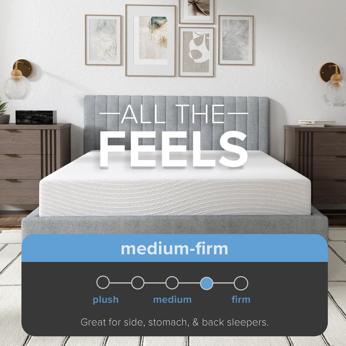 10" EcoCore Origin Medium Firm Mattress - Supportive Cooling Sleep