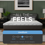 10-Inch Essentials Comfort Reactive Medium Mattress - Cooling Gel Foam