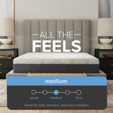 12-Inch Copper Gel Infused Memory Foam Mattress - Medium Comfort
