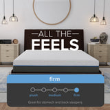 12" Lavender Infused Firm Memory Foam Mattress - Supportive & Cool