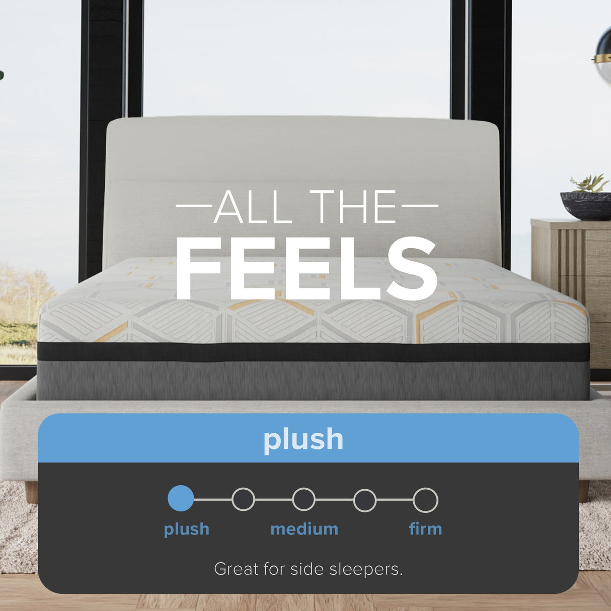 14 Inch Hybrid Copper-Gel Memory Foam Plush Mattress - Cooling