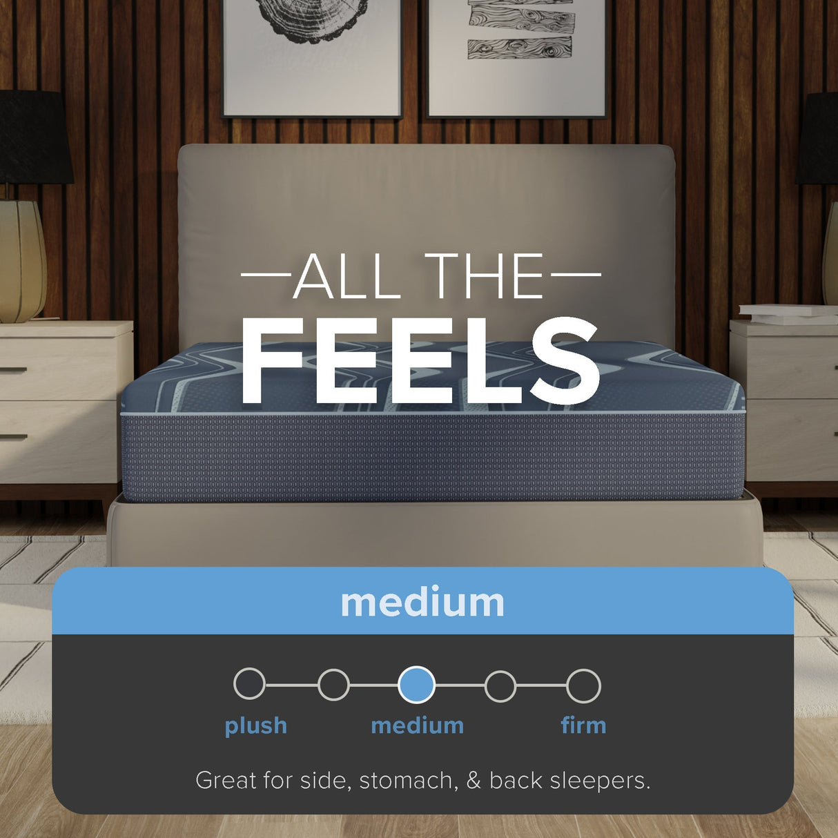12” ActiveAlign Reactive Copper Zoned Medium Mattress - South Bay