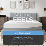 12” EcoCore Hybrid Deluxe - Medium Plush Mattress | Cooling Gel Comfort