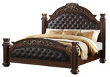 Traditional Ornate Cherry Wood 5-Piece Aspen Bedroom Furniture Set