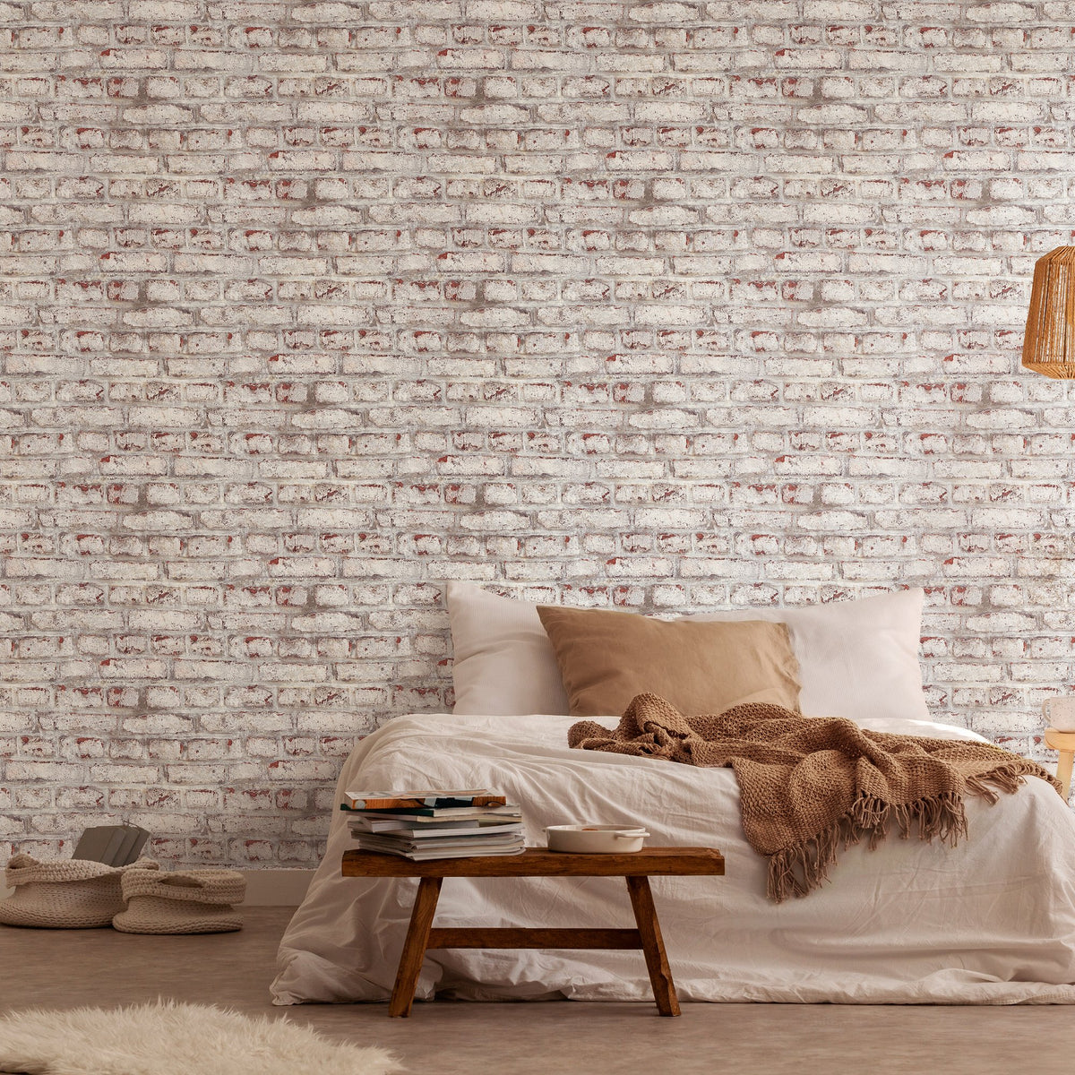 Galerie The Bricks And More Coastal Brick Effect Motif Wallpaper