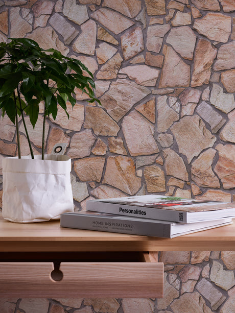 Galerie The Bricks And More Claystone Cottage Motif Wallpaper
