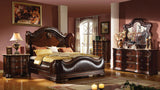 Bella King 4 Pc Bedroom Set in Walnut
