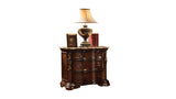 Bella King 4 Pc Bedroom Set in Walnut