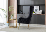 Detail of the chair's silhouette from a rear perspective.