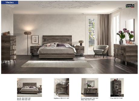 Medea Modern Bedroom Collection by Status