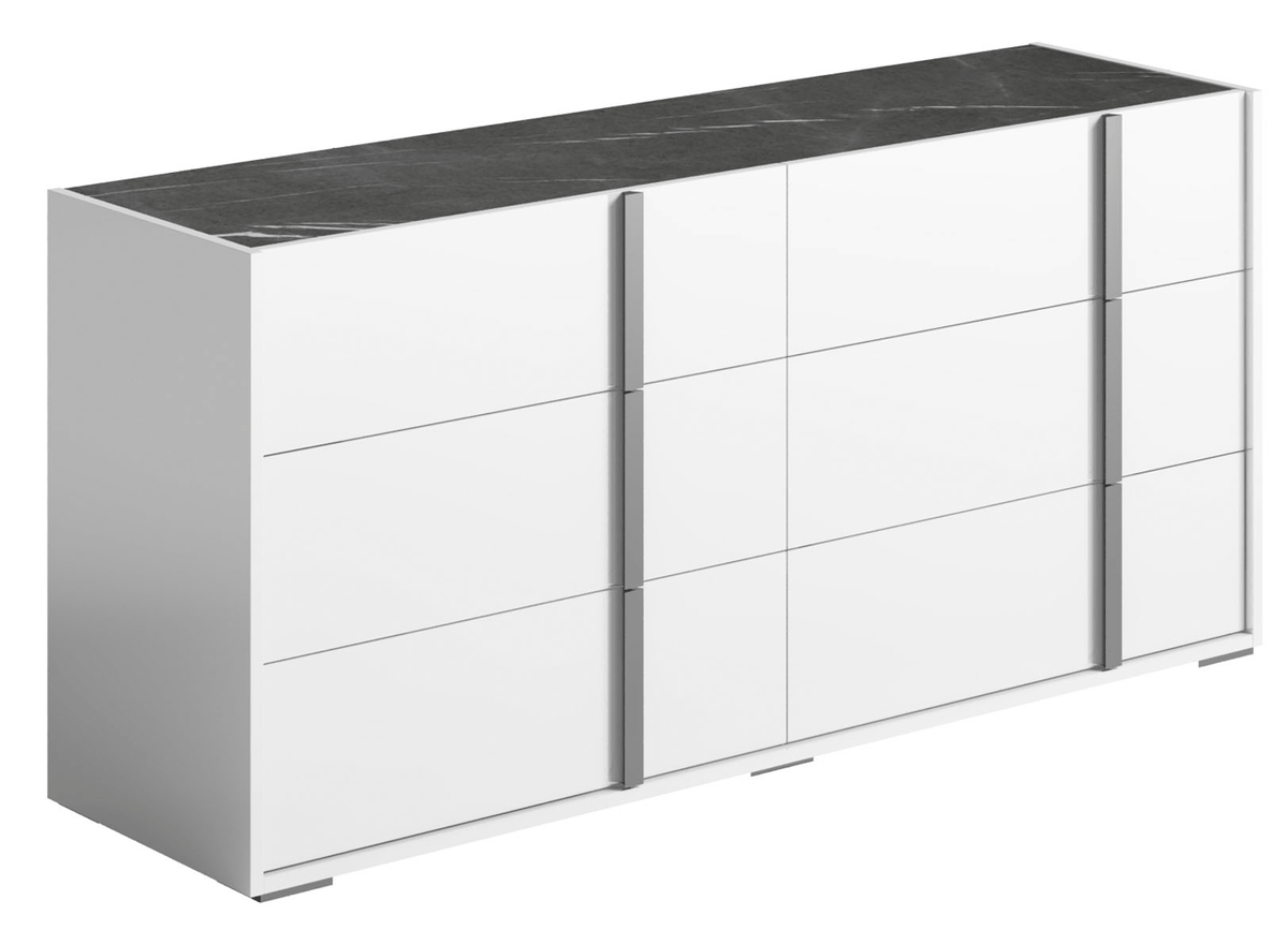 Bianca Marble Modern Bedroom Collection by Status