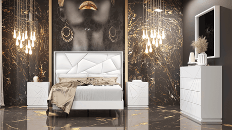 Avanty Modern White Bedroom Collection by Franco