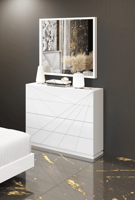 Avanty Modern White Bedroom Collection by Franco