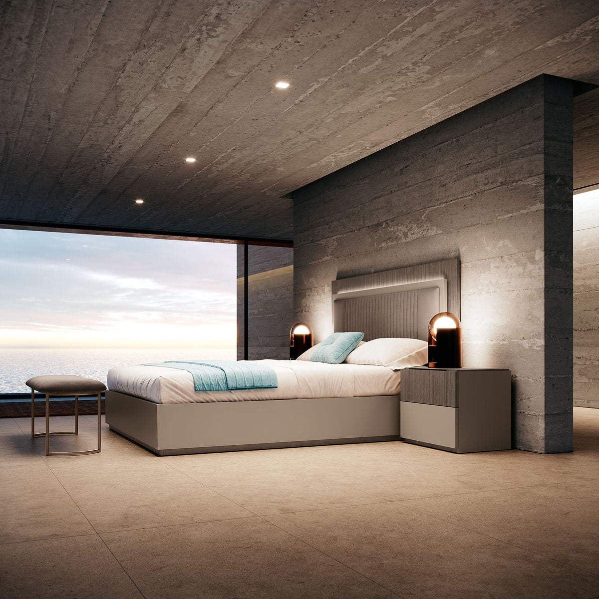 Camel Essenza Modern Bedroom Collection by Camelgroup