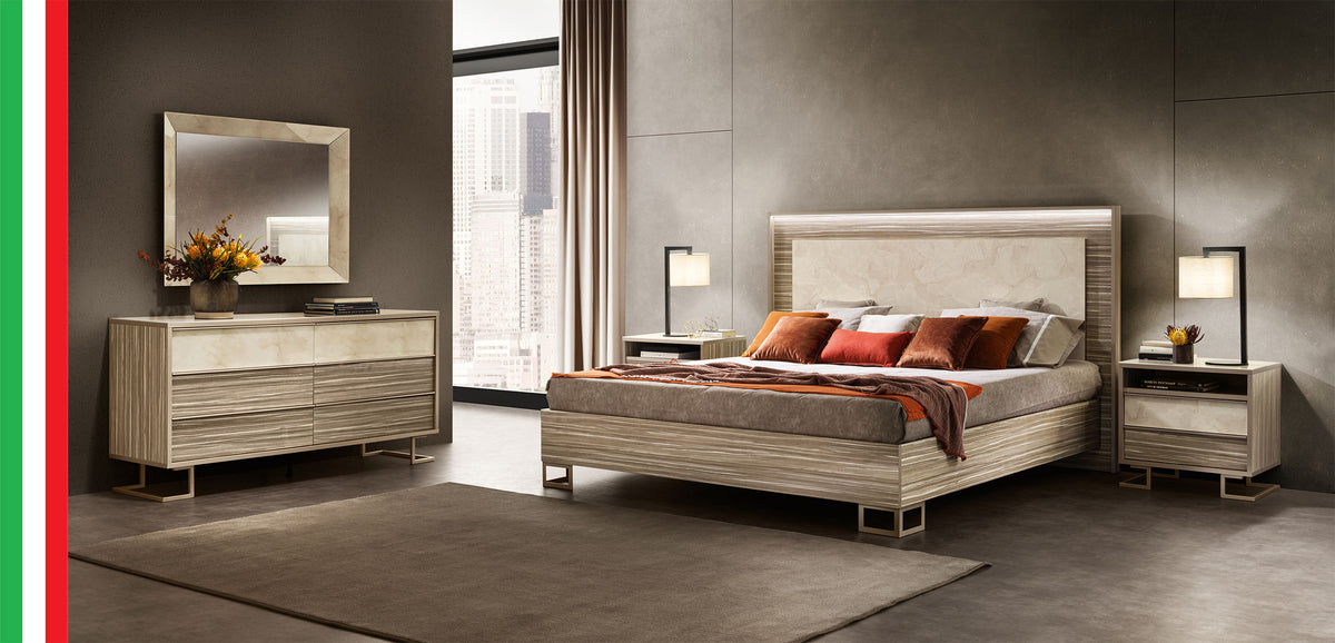 Luce Light Italian Bedroom Collection by Arredoclassic