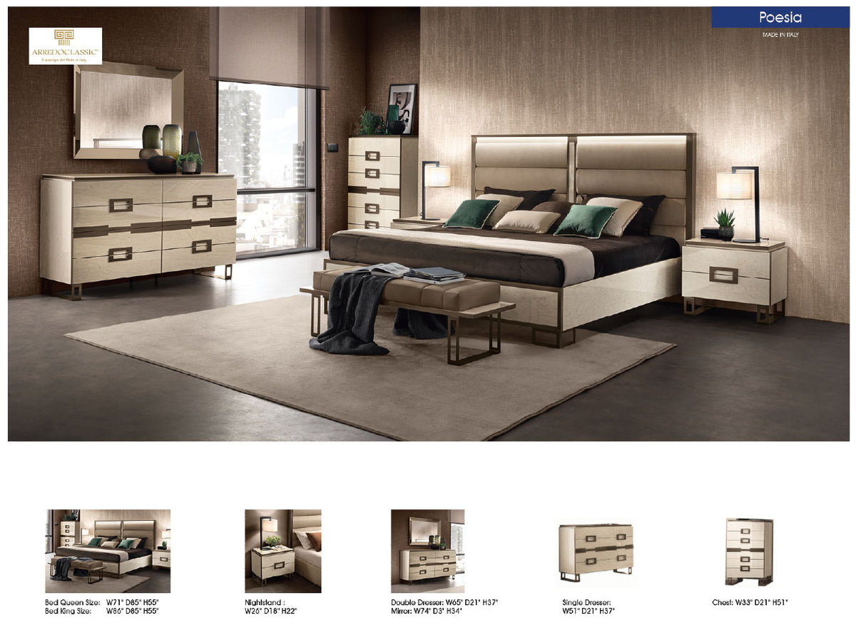 Poesia Italian Bedroom Collection by Arredoclassic