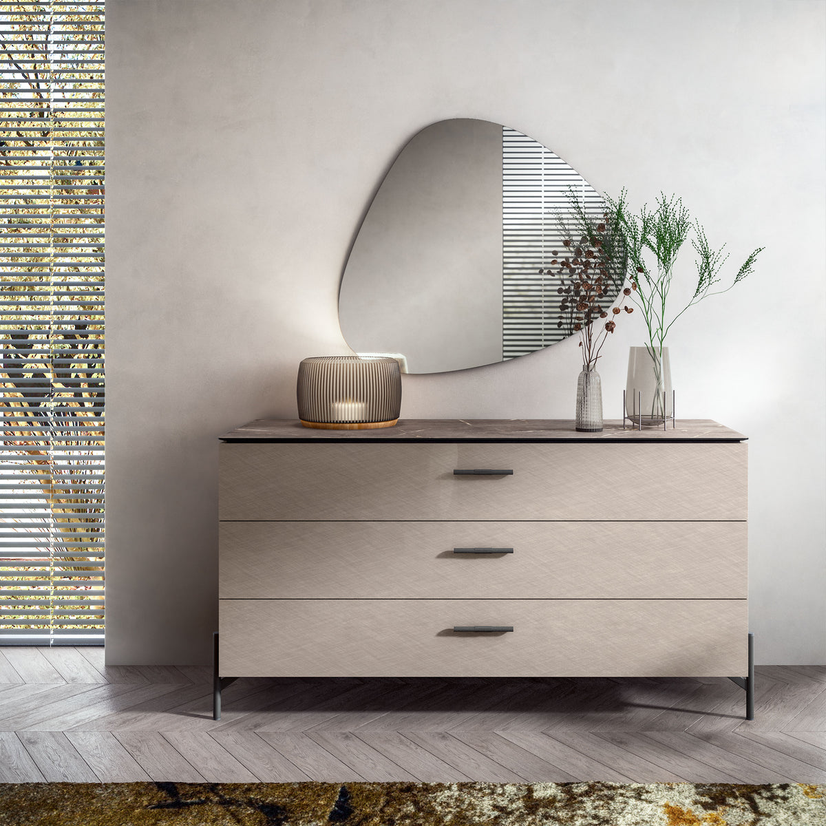 Silvia Contemporary Italian Bedroom Collection by Status