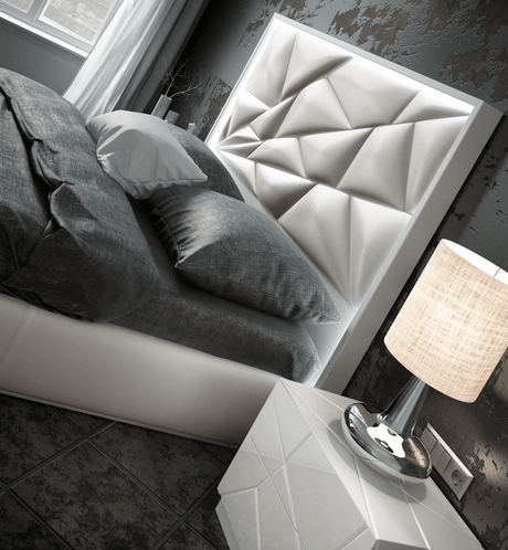 Kiu Modern White Bedroom Collection by Franco