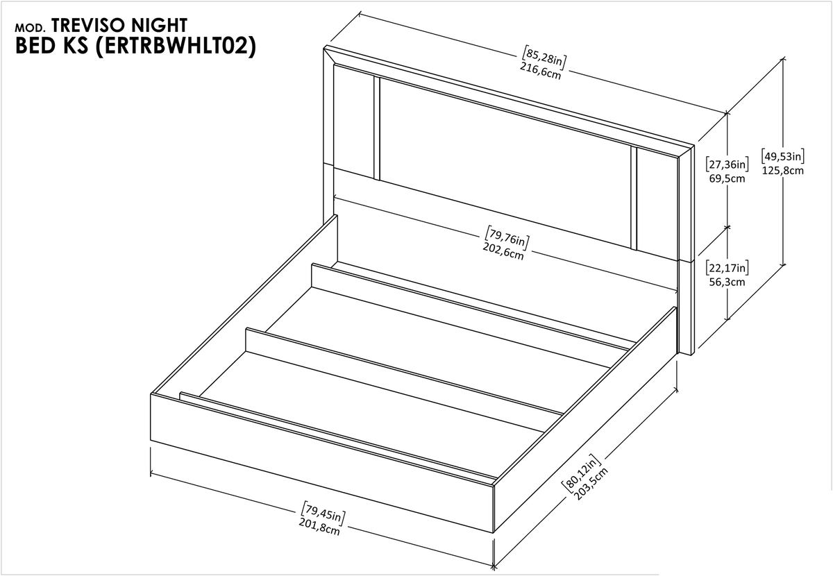 Treviso Modern Italian Bedroom Collection by Status