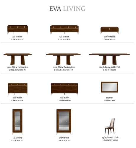 Eva Italian Dining Collection by Status