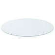 48" Round Clear Tempered Glass Table Top