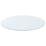 48" Round Clear Tempered Glass Table Top