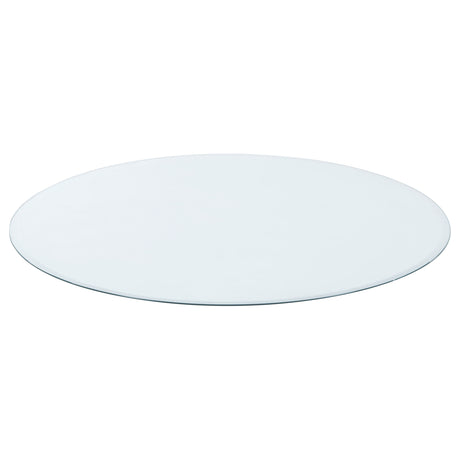 48" Round Clear Tempered Glass Table Top