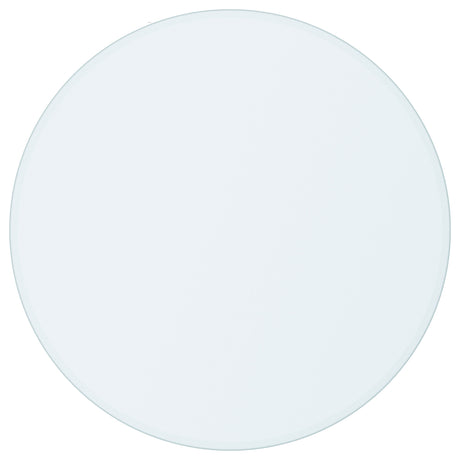 48" Round Clear Tempered Glass Table Top - 6mm with 1" Beveled Edge – view 2