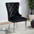 Jewett Wingback Dining Chairs (Set of 2) - Black