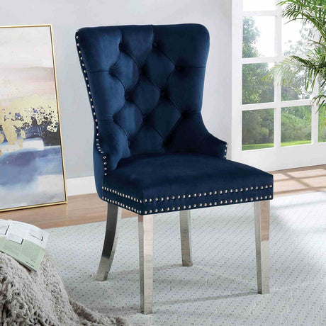Jewett Wingback Dining Chairs (Set of 2) - Blue