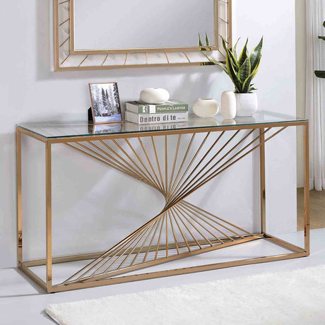 Sherbrooke Contemporary Sofa Table & Wall Mirror - Sofa Table