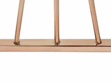 Sherbrooke Contemporary Sofa Table & Wall Mirror - Gold Metal with Tempered Glass – Gold, view 3