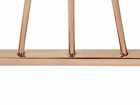 Sherbrooke Contemporary Sofa Table & Wall Mirror - Gold Metal with Tempered Glass – Gold, view 3