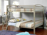 Lovia Contemporary Metal Bunk Bed - Full over Full