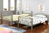 Lovia Contemporary Metal Bunk Bed - Bold 3" Tube Frame in Metallic Gold - Twin/Twin, Twin/Full or Full/Full – Gold, view 2