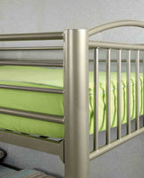 Lovia Contemporary Metal Bunk Bed - Bold 3" Tube Frame in Metallic Gold - Twin/Twin, Twin/Full or Full/Full – Gold, view 4