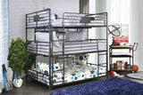 Olga Industrial Metal Bunk Beds - Full over Full over Full