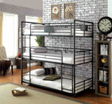 Olga Industrial Metal Bunk Beds - Twin over Twin over Twin