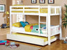 Cameron Transitional Wood Bunk Bed with Attached Ladder - Twin over Twin
