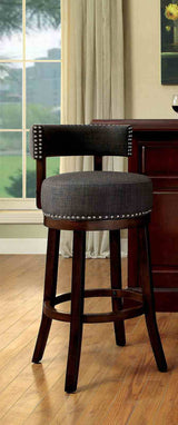 Lynsey Transitional Swivel Bar Stools, Set of 2 - 25" Counter Height
