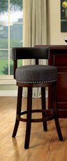 Lynsey Transitional Swivel Bar Stools, Set of 2 - 25" Counter Height